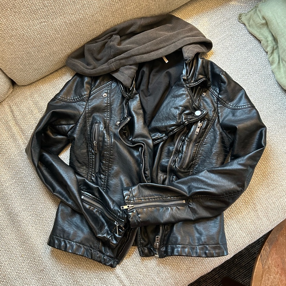 Free people Harriet vegan leather jacket